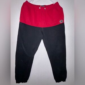 Ecko Unlimited Red and Black Colorblock Men's Joggers